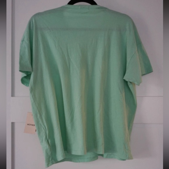 Mother Denim The Big Deal Retro T-Shirt Mint Green XS NWT - Picture 8 of 8